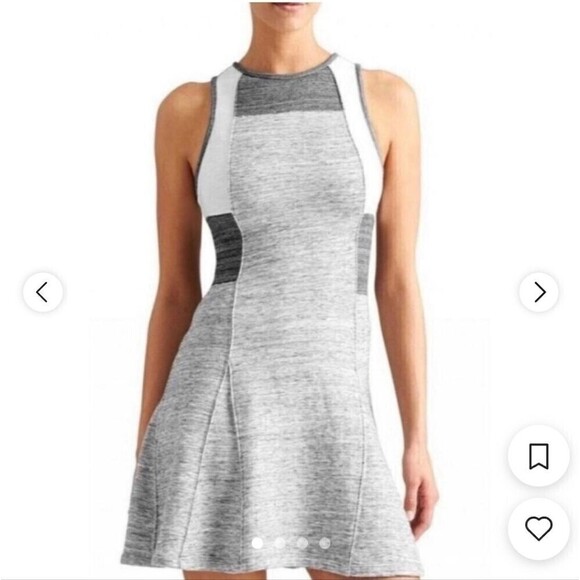 Athleta Dresses & Skirts - ATHLETA Derek Lam 10C Gray White Tennis Dress XS